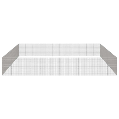 Free Range Animal Enclosure 48-Panel 54x100 cm Galvanised Iron