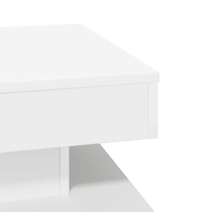 Coffee Table 360-Degree Rotatable White 50x50x34,5 cm