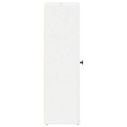 Bathroom Cabinet with Roll Holder White 20.5x22x72 cm