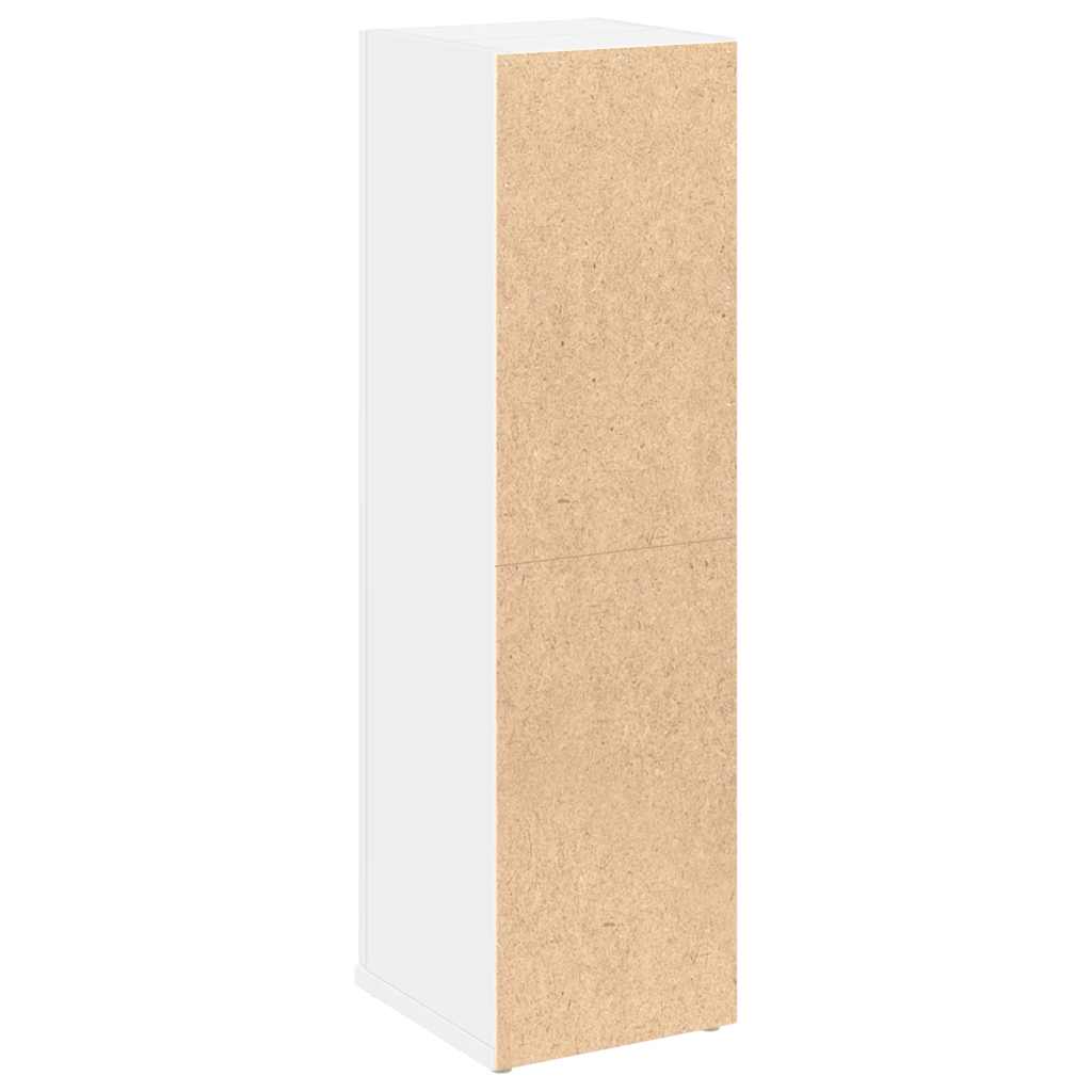 Bathroom Cabinet with Roll Holder White 20.5x22x72 cm