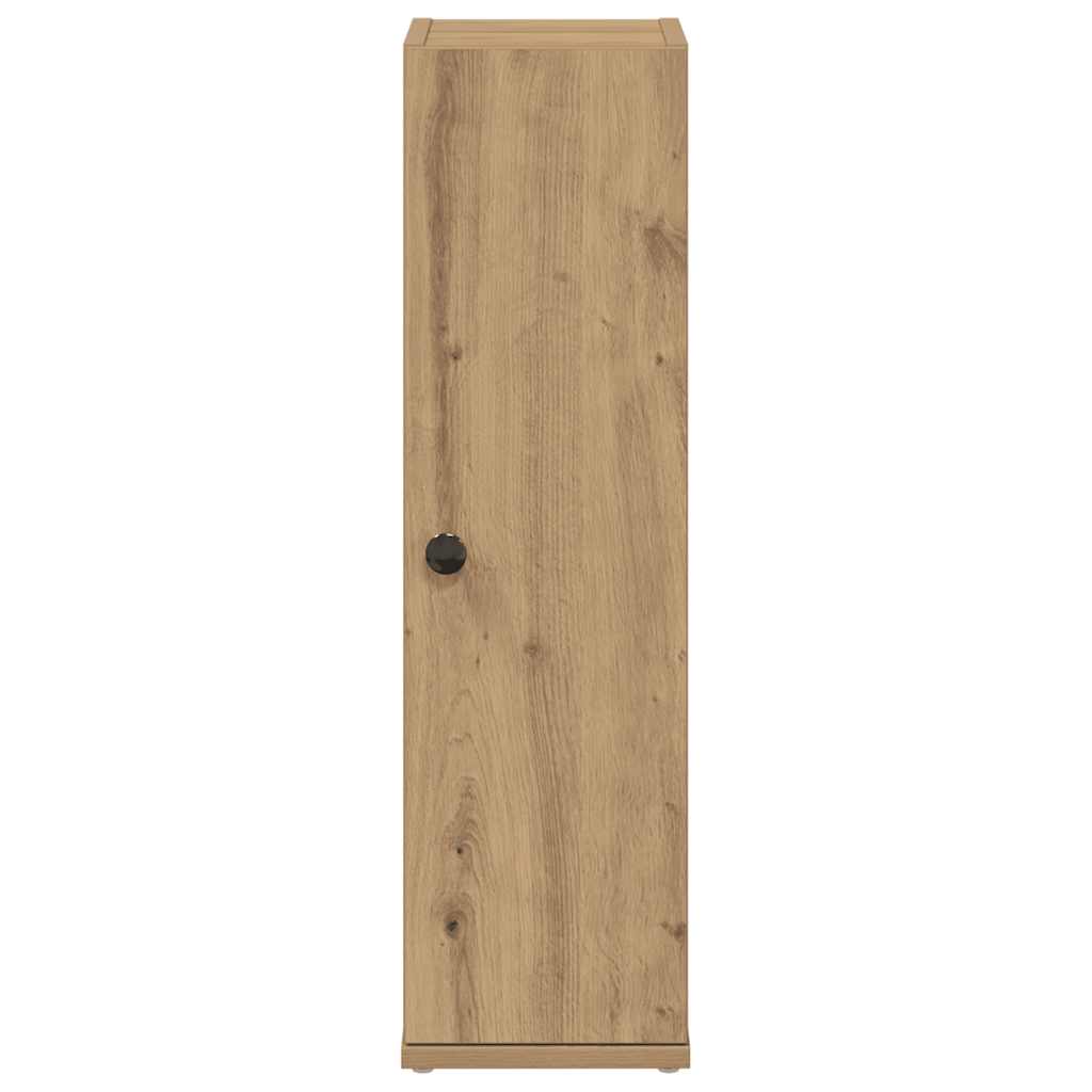 Bathroom Cabinet with Roll Holder Artisan Oak 20.5x22x72 cm