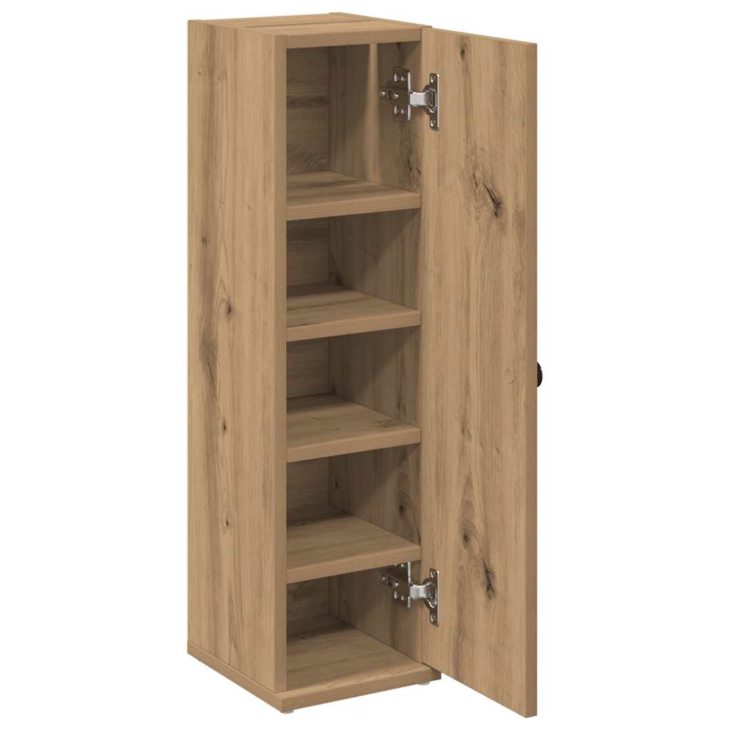 Bathroom Cabinet with Roll Holder Artisan Oak 20.5x22x72 cm