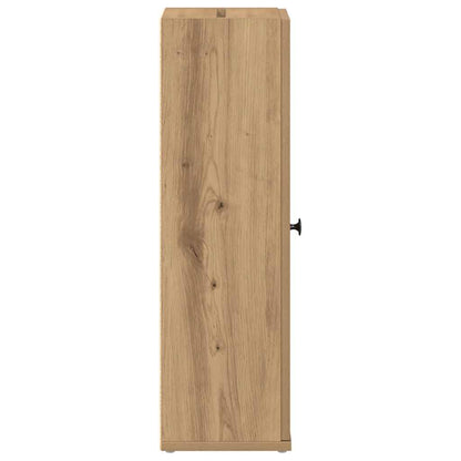 Bathroom Cabinet with Roll Holder Artisan Oak 20.5x22x72 cm