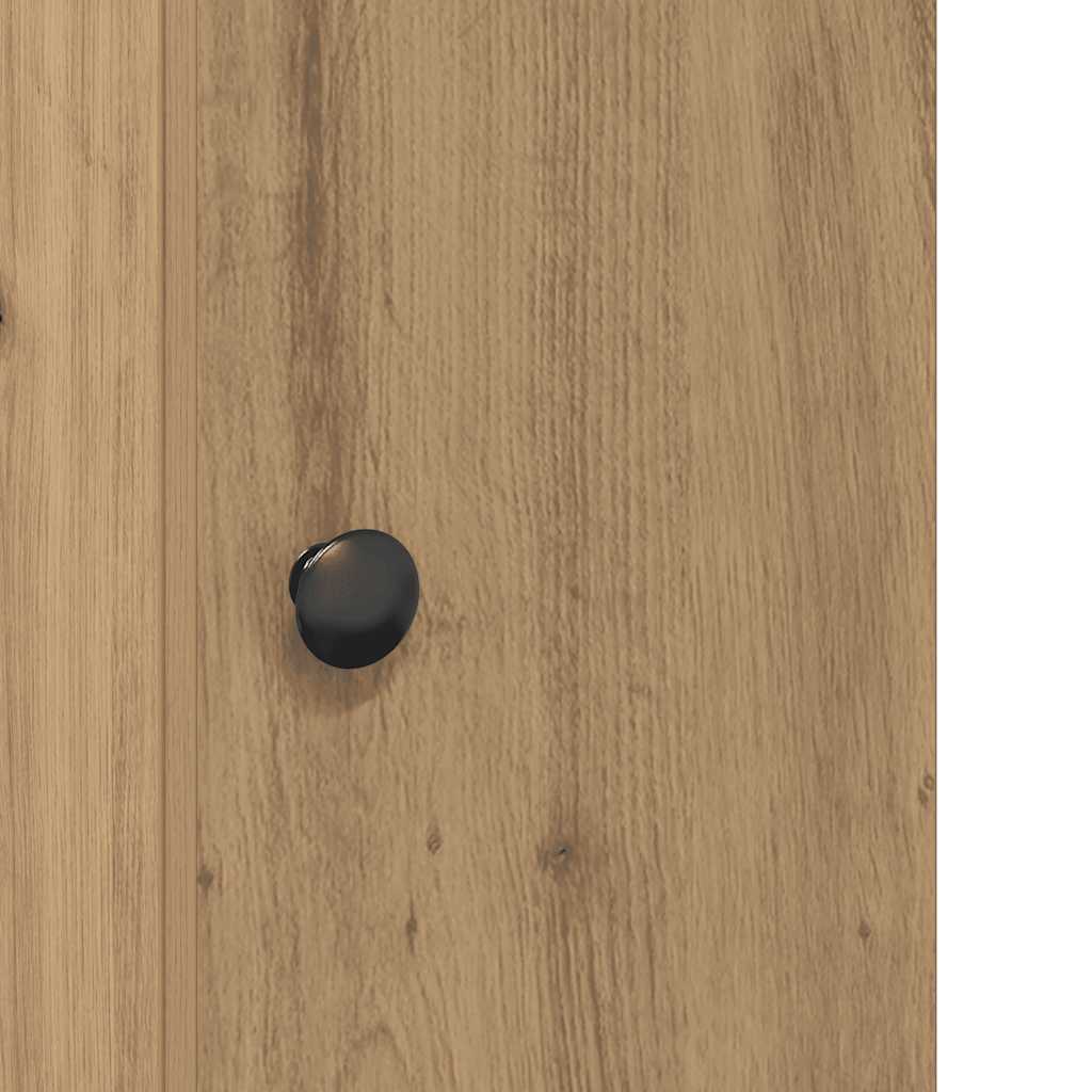 Bathroom Cabinet with Roll Holder Artisan Oak 20.5x22x72 cm