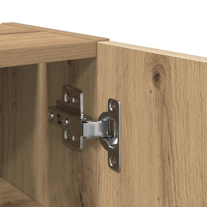 Bathroom Cabinet with Roll Holder Artisan Oak 20.5x22x72 cm