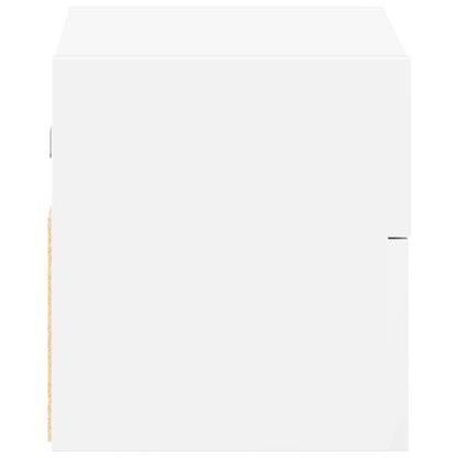 Wall-mounted Bedside Cabinet White 45x26x28.5 cm