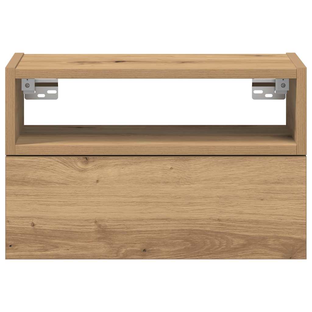 Wall-mounted Bedside Cabinet Artisan Oak 45x26x28.5 cm