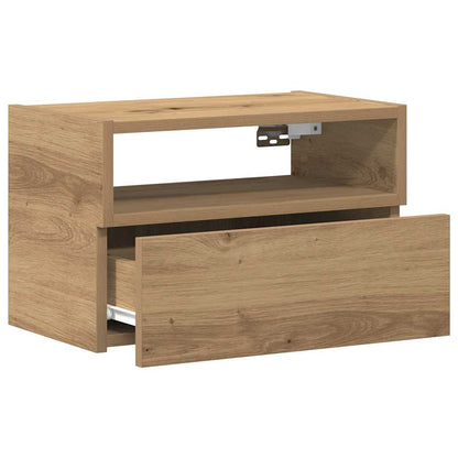 Wall-mounted Bedside Cabinet Artisan Oak 45x26x28.5 cm