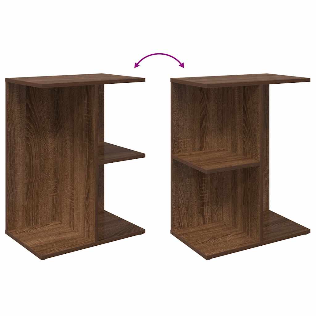 Bedside Table Brown Oak 46.5x29x61 cm Engineered Wood