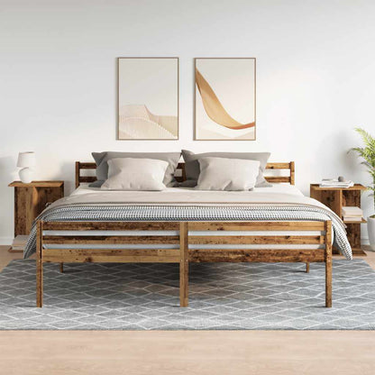 Bedside Tables 2 pcs Old Wood 46.5x29x61 cm Engineered Wood
