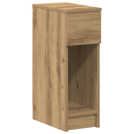 Bedside Cabinet with Drawer Artisan Oak 20x36x60 cm