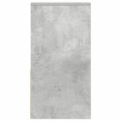Bedside Cabinet with Drawer Concrete Grey 35x34x66.5 cm