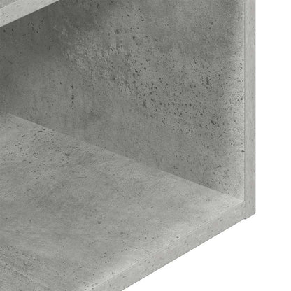 Bedside Cabinet with Drawer Concrete Grey 35x34x66.5 cm