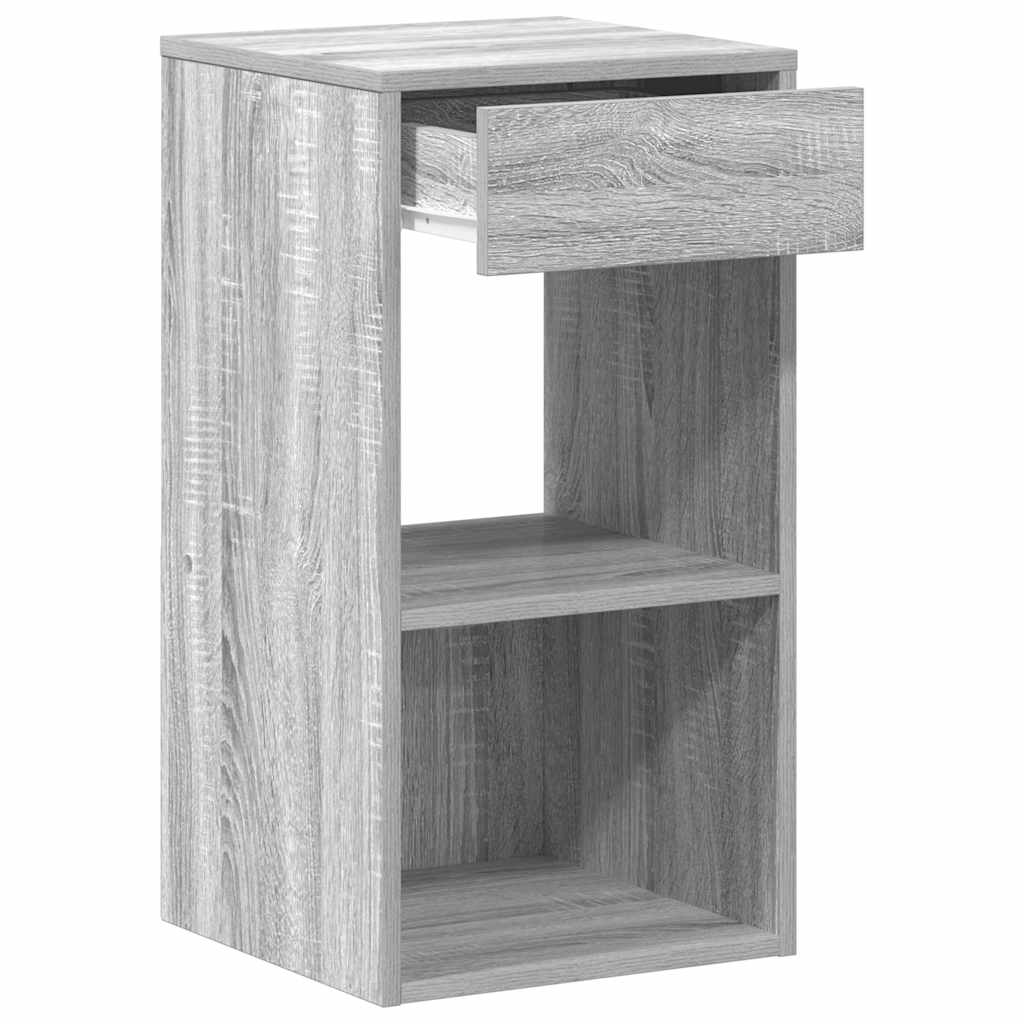 Bedside Cabinets with Drawer 2 pcs Grey Sonoma 35x34x66.5 cm