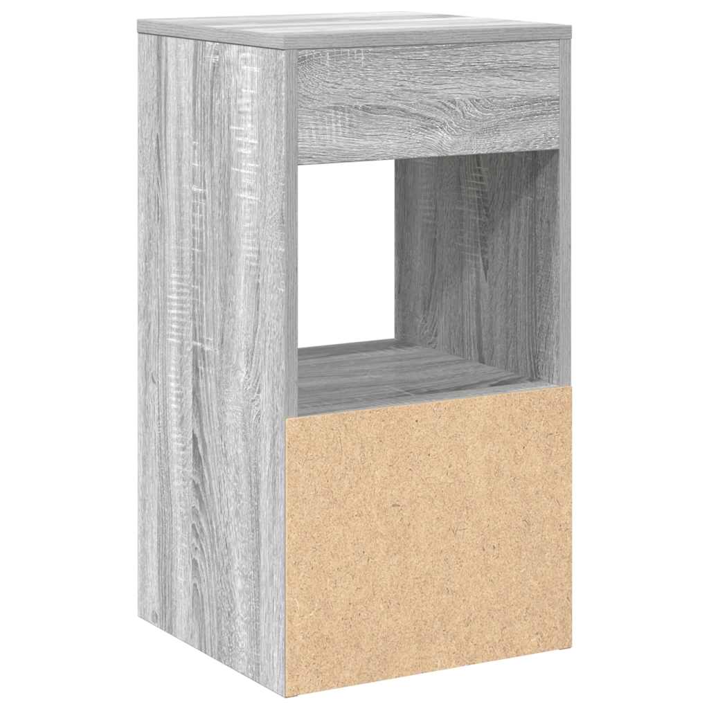 Bedside Cabinets with Drawer 2 pcs Grey Sonoma 35x34x66.5 cm