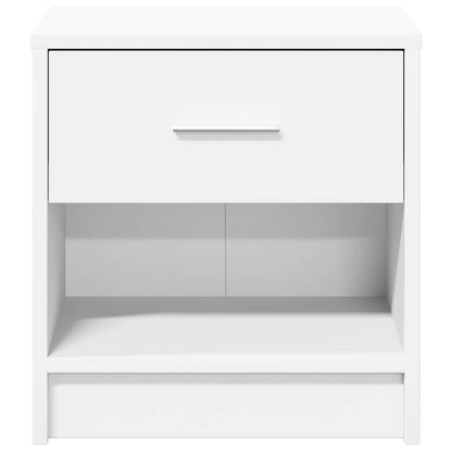 Bedside Cabinet with Drawer White 39x28x41 cm