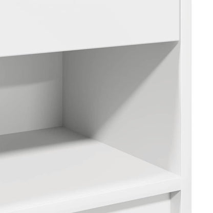 Bedside Cabinet with Drawer White 39x28x41 cm