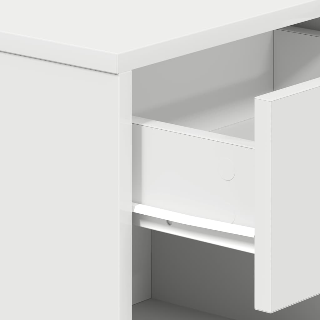 Bedside Cabinets 2 pcs with Drawer White 39x28x41 cm