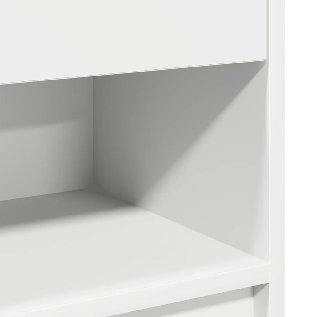 Bedside Cabinets 2 pcs with Drawer White 39x28x41 cm