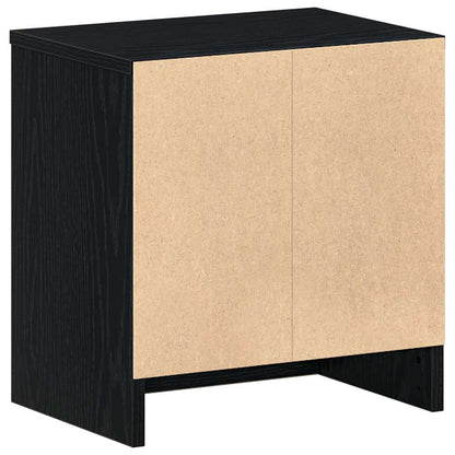 Bedside Cabinet with Drawer Black 39x28x41 cm