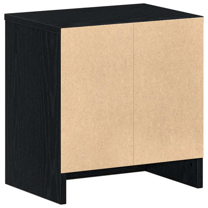 Bedside Cabinets 2 pcs with Drawer Black 39x28x41 cm