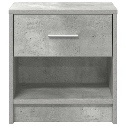 Bedside Cabinets 2 pcs with Drawer Concrete Grey 39x28x41 cm