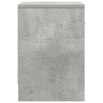 Bedside Cabinets 2 pcs with Drawer Concrete Grey 39x28x41 cm