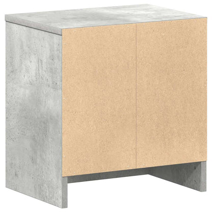 Bedside Cabinets 2 pcs with Drawer Concrete Grey 39x28x41 cm