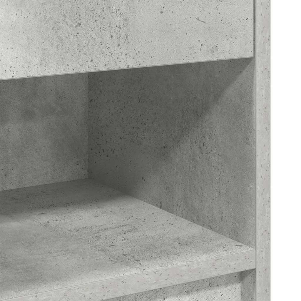 Bedside Cabinets 2 pcs with Drawer Concrete Grey 39x28x41 cm