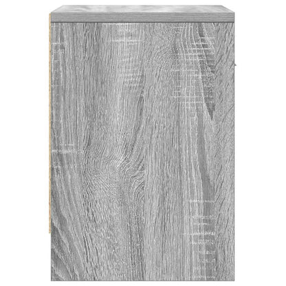 Bedside Cabinet with Drawer Grey Sonoma 39x28x41 cm