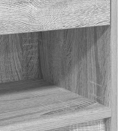 Bedside Cabinet with Drawer Grey Sonoma 39x28x41 cm