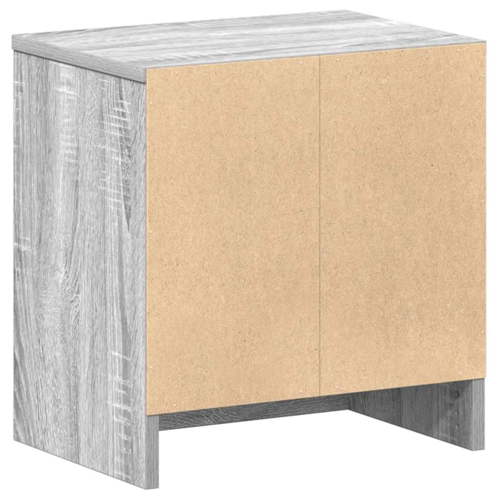 Bedside Cabinets 2 pcs with Drawer Grey Sonoma 39x28x41 cm