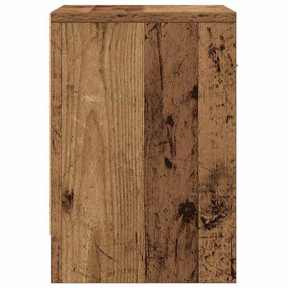 Bedside Cabinet with Drawer Old Wood 39x28x41 cm