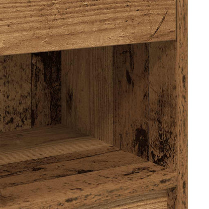 Bedside Cabinets 2 pcs with Drawer Old Wood 39x28x41 cm