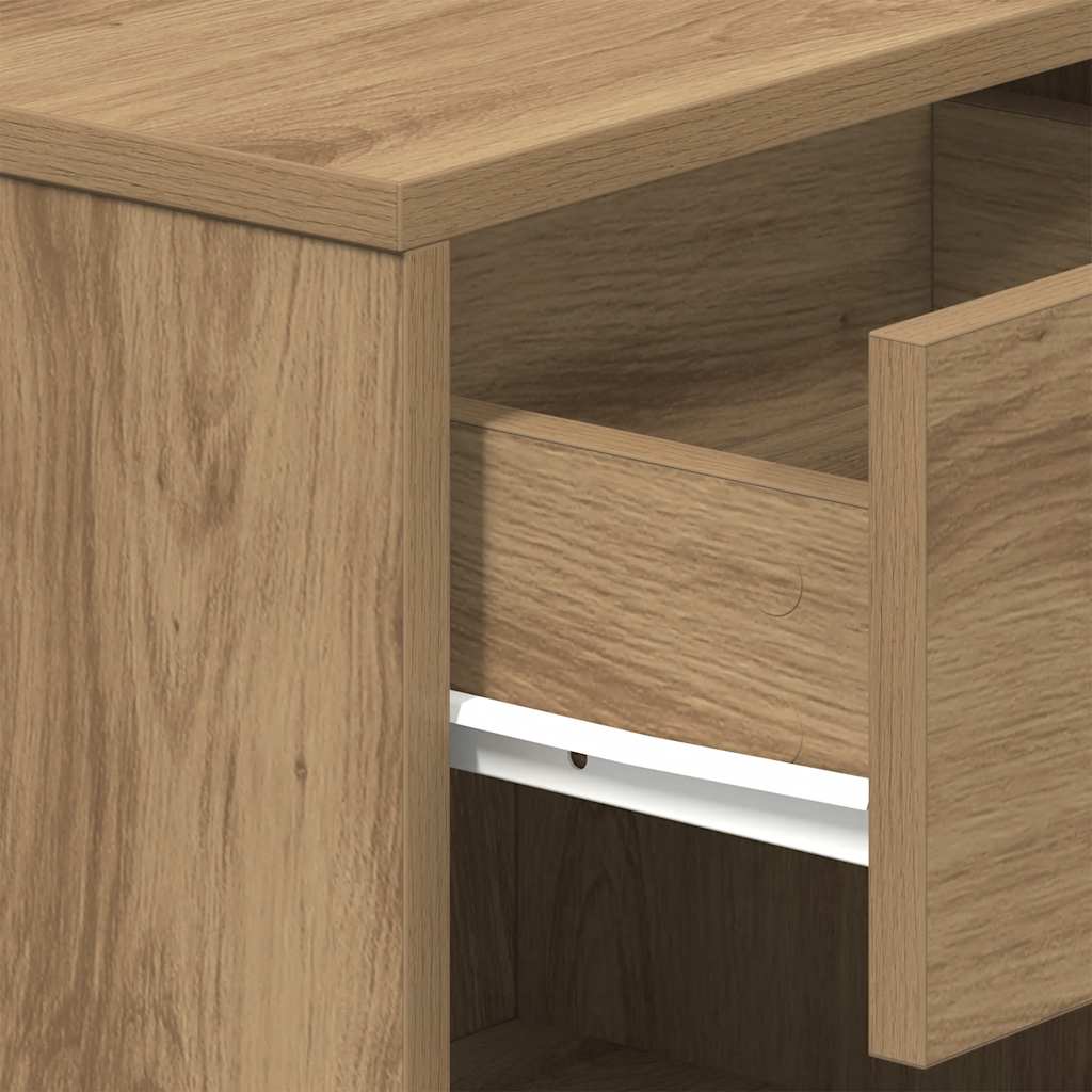 Bedside Cabinets 2 pcs with Drawer Artisan Oak 39x28x41 cm