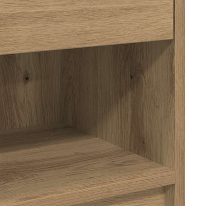 Bedside Cabinets 2 pcs with Drawer Artisan Oak 39x28x41 cm