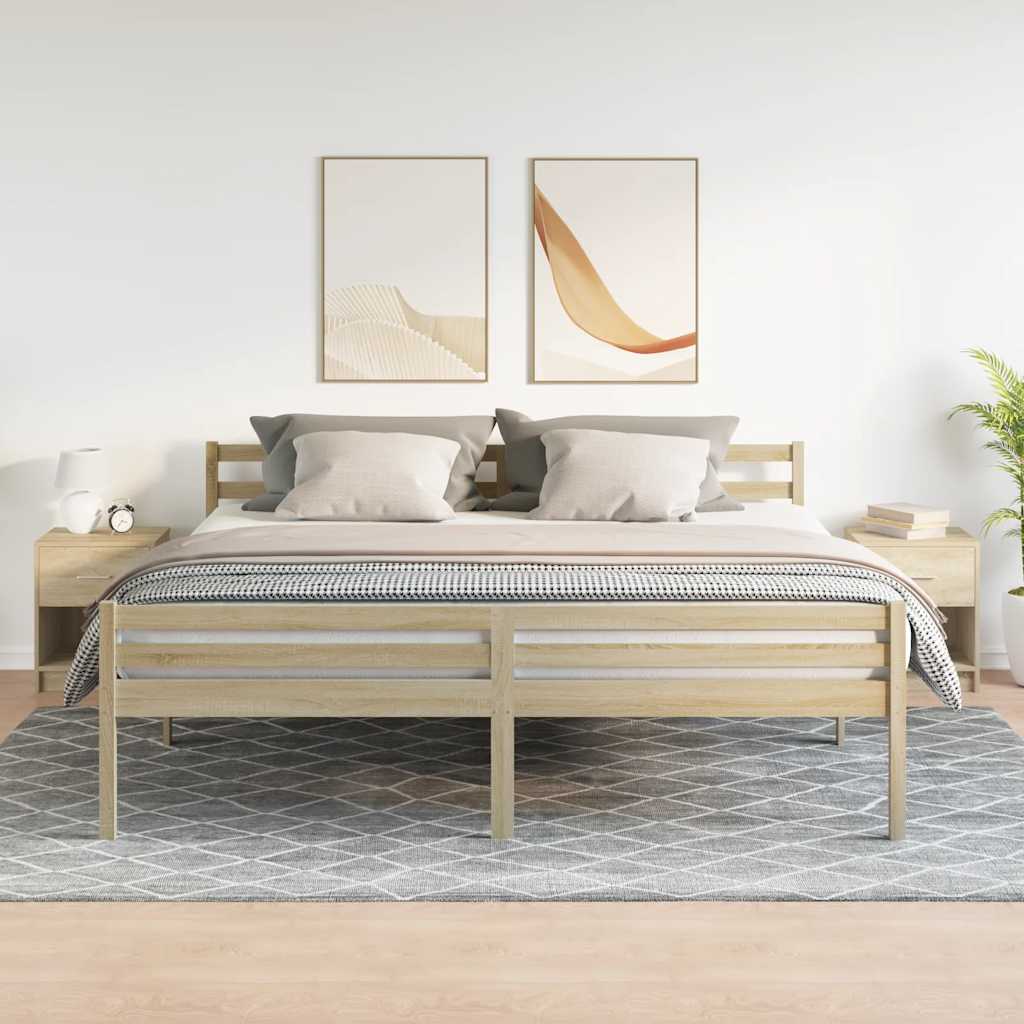 Bedside Cabinets 2 pcs with Drawer Sonoma Oak 40x34x50 cm