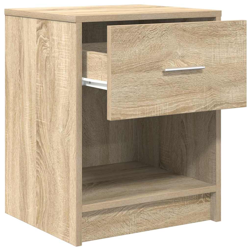 Bedside Cabinets 2 pcs with Drawer Sonoma Oak 40x34x50 cm