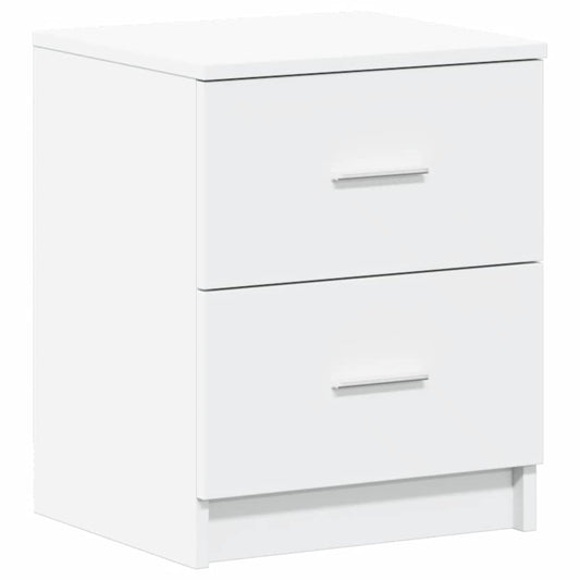 Bedside Cabinet | White | Engineered wood | Compact | Bedside Cabinet