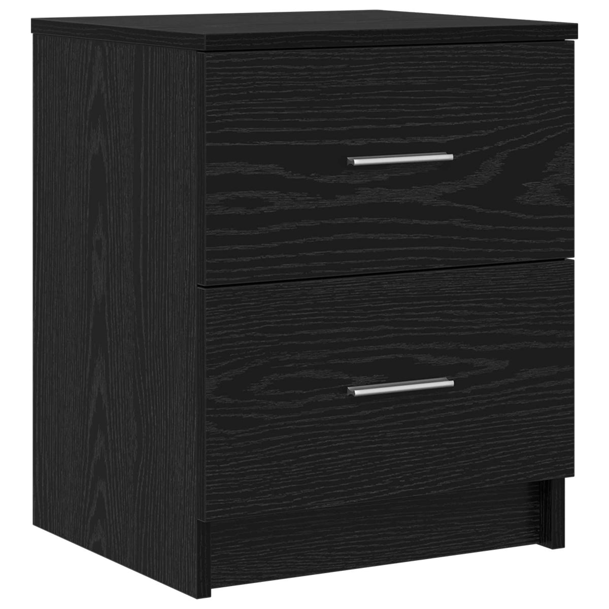 Bedside Cabinets 2 pcs with 2 Drawers Black 40x36x50 cm