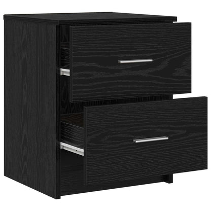 Bedside Cabinets 2 pcs with 2 Drawers Black 40x36x50 cm