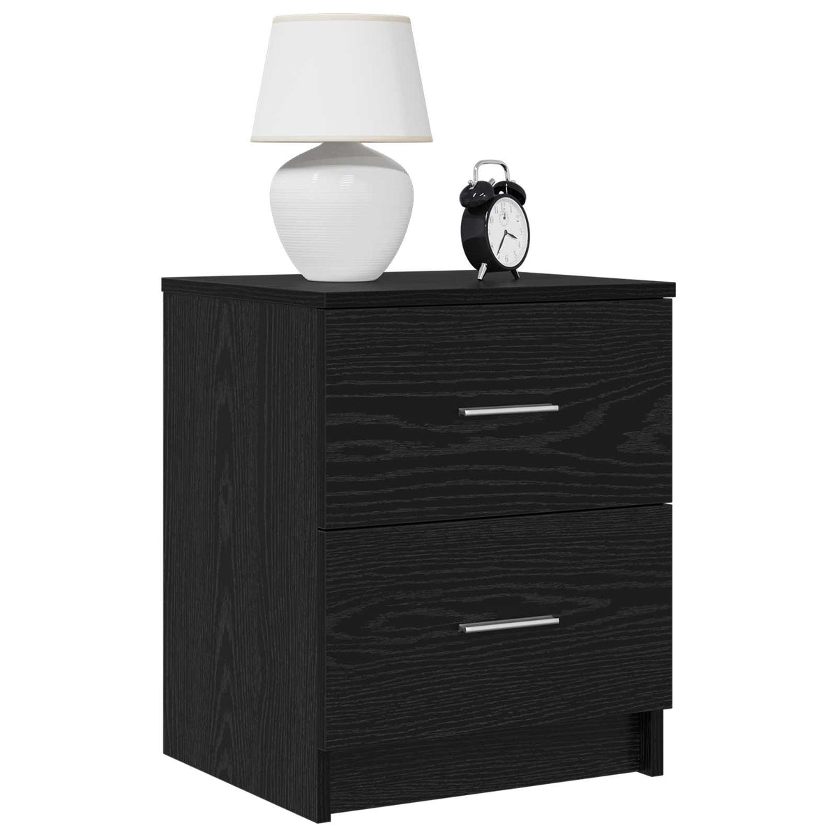 Bedside Cabinets 2 pcs with 2 Drawers Black 40x36x50 cm
