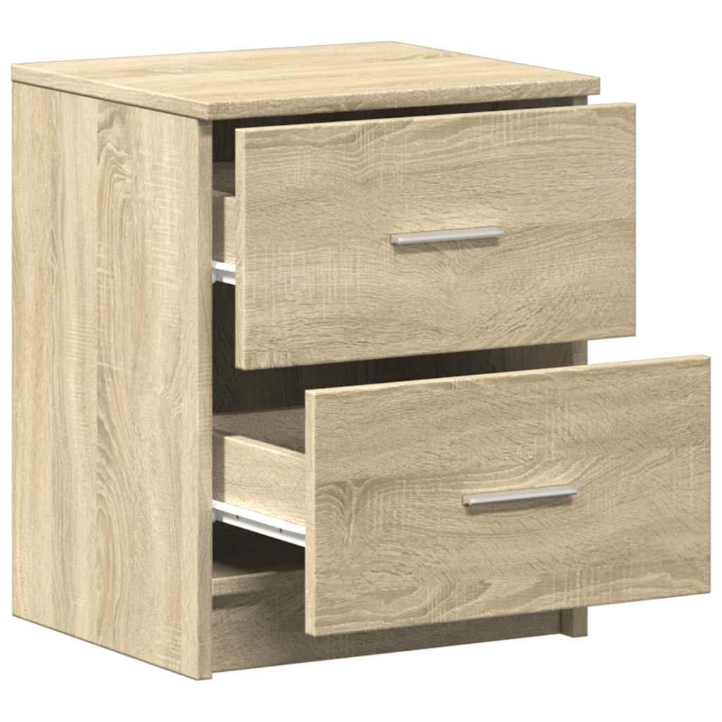 Bedside Cabinet with 2 Drawers Sonoma Oak 40x36x50 cm