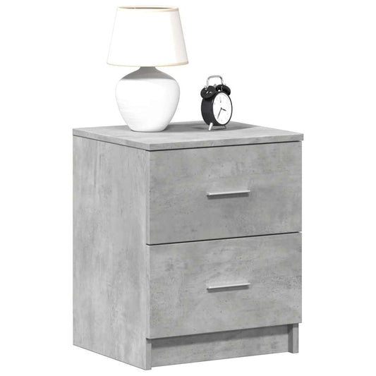 Bedside Cabinet | Concrete Grey | Engineered wood | 40x36x50 cm