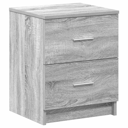 Bedside Cabinet | Grey sonoma | Engineered wood | Medium