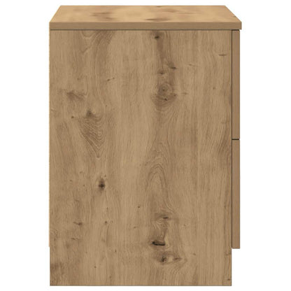 Bedside Cabinet with 2 Drawers Artisan Oak 40x36x50 cm
