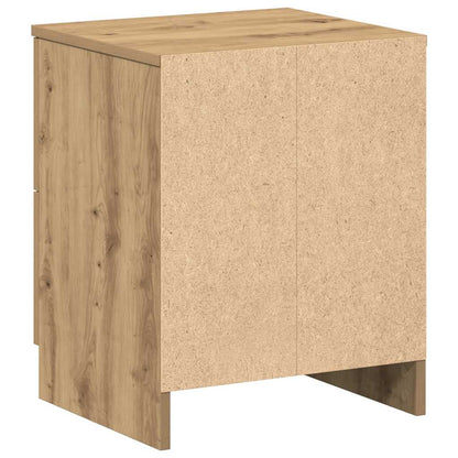 Bedside Cabinet with 2 Drawers Artisan Oak 40x36x50 cm
