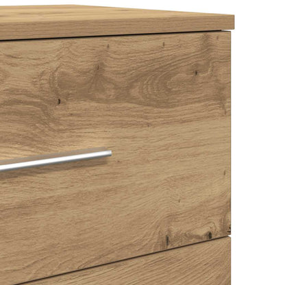 Bedside Cabinet with 2 Drawers Artisan Oak 40x36x50 cm