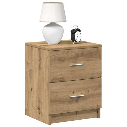 Bedside Cabinet with 2 Drawers Artisan Oak 40x36x50 cm