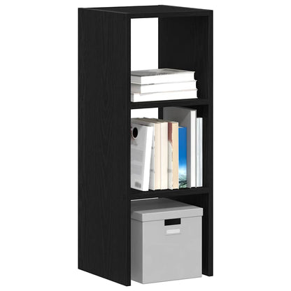 Bookcase Stackable Black Oak 30x30x80 cm Engineered Wood